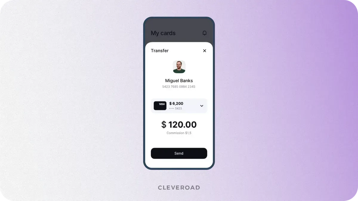 Payment feature for FinTech app