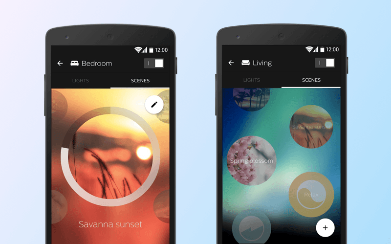 Philips Hue app: change your light according to your mood