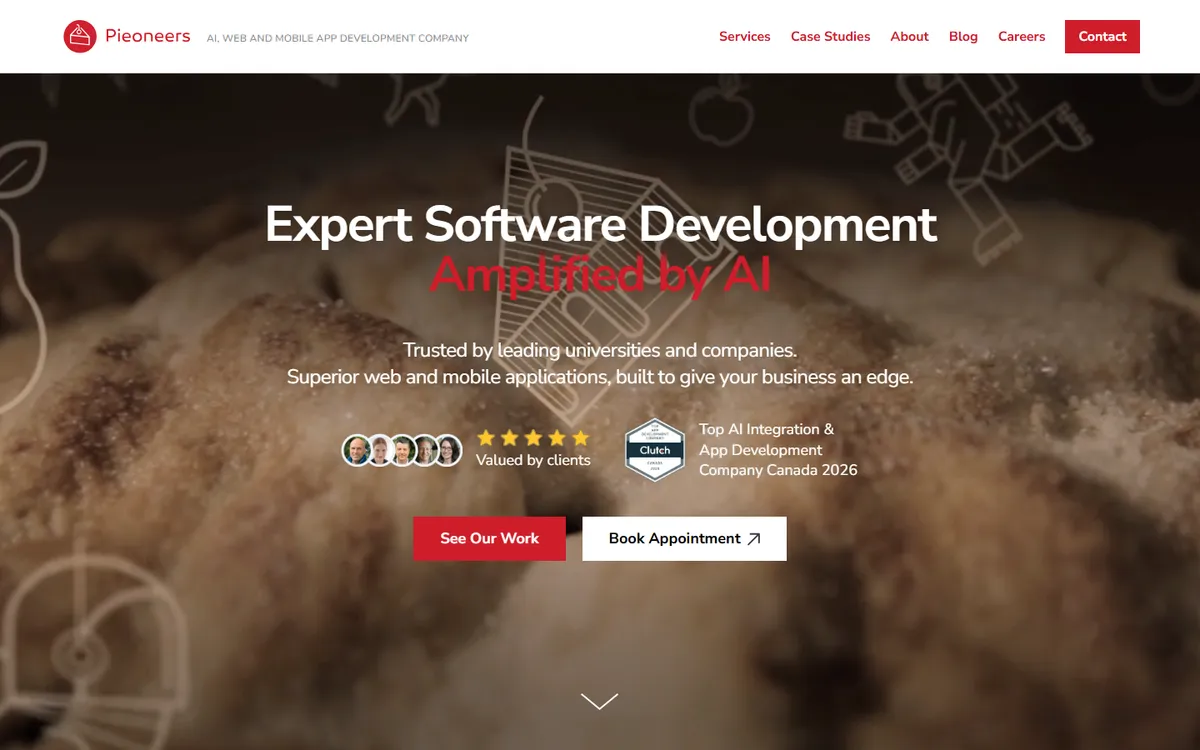 Pieoneers cross platform app development team in Canada