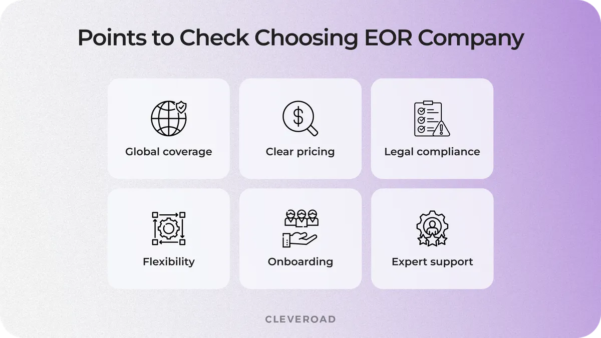 Points to check when choose EOR vendor