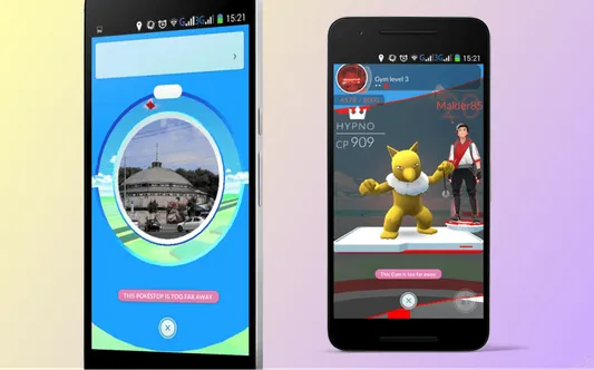 PokeStop and Gym in Pokemon Go app