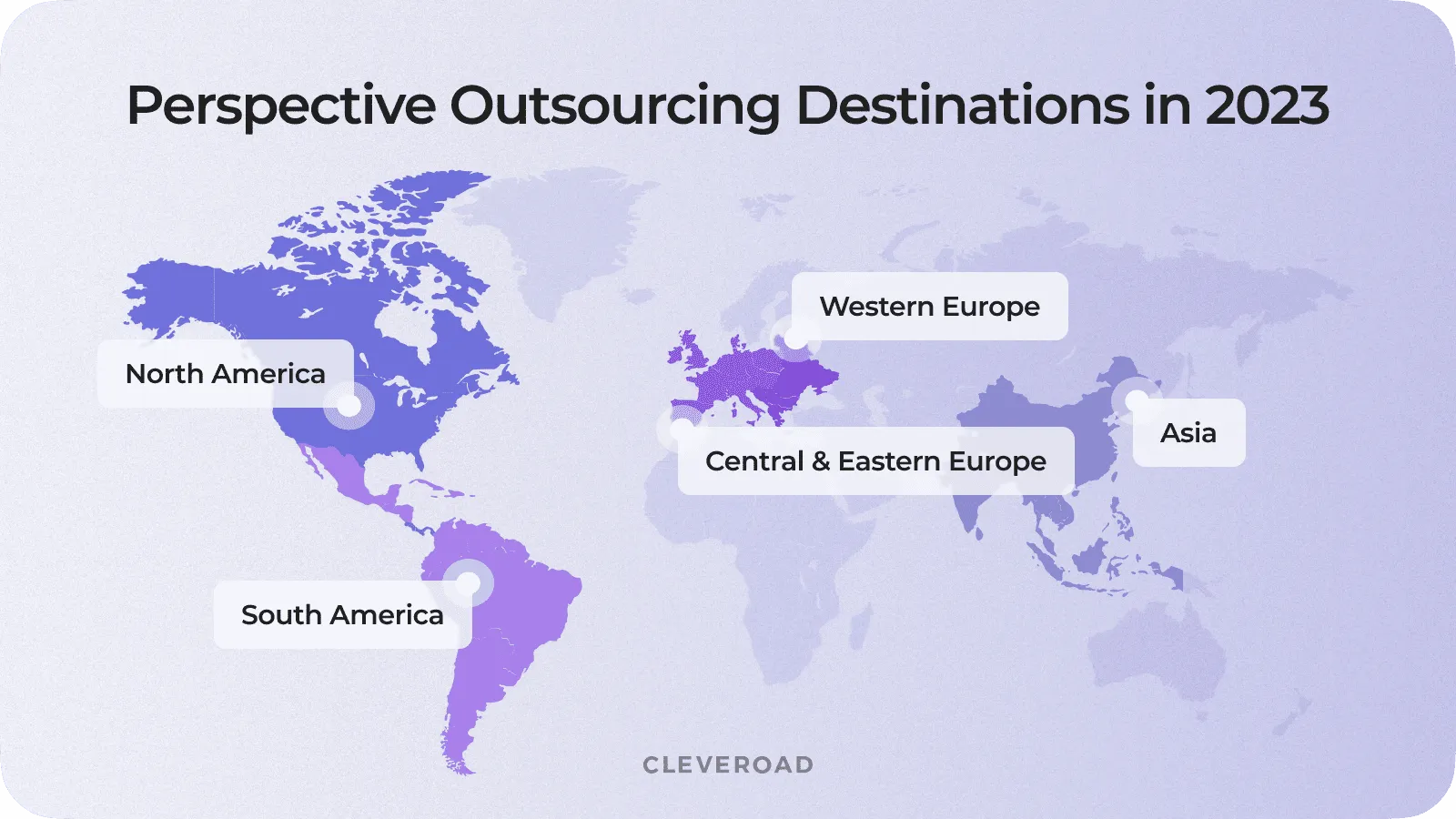 Popular destinations for outsourcing of 2023