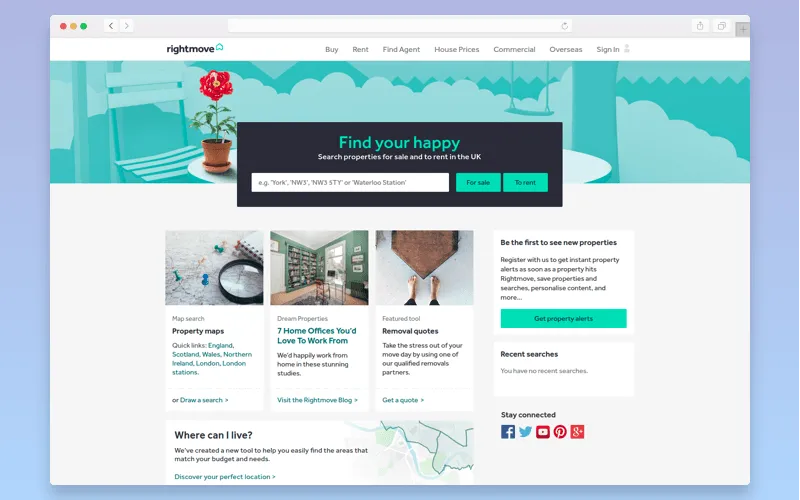 Real estate platform: Rightmove