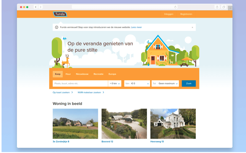 Real estate platform: Funda