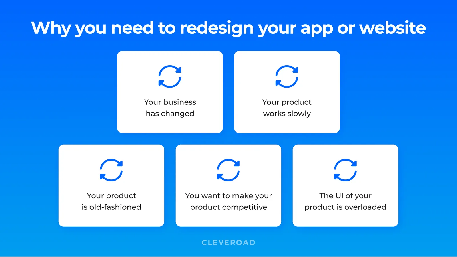 Reasons why you need to redesign your app