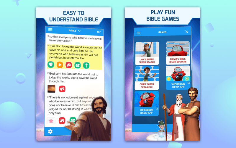Example of a religious application for children