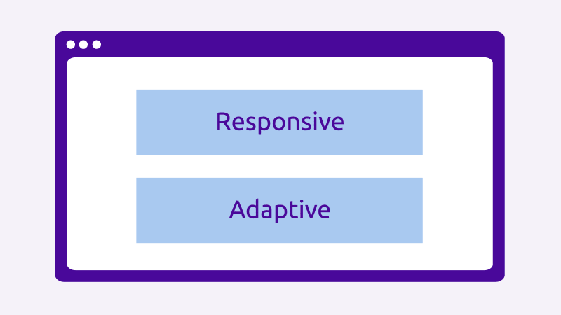 Responsive vs adaptive web design difference