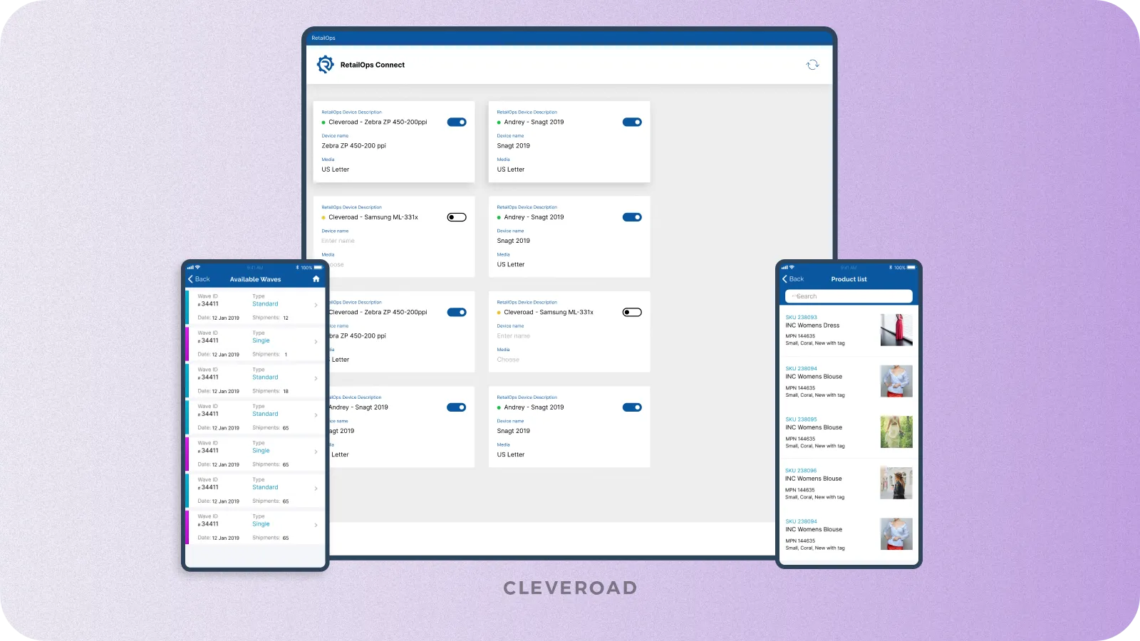 RetailOps operational platform created by Cleveroad