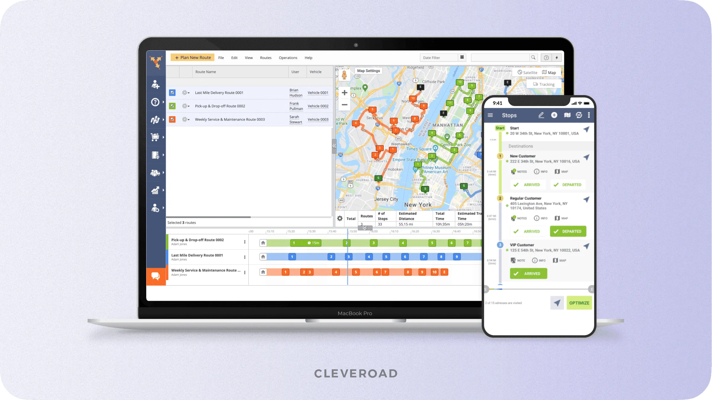 Route4Me interface