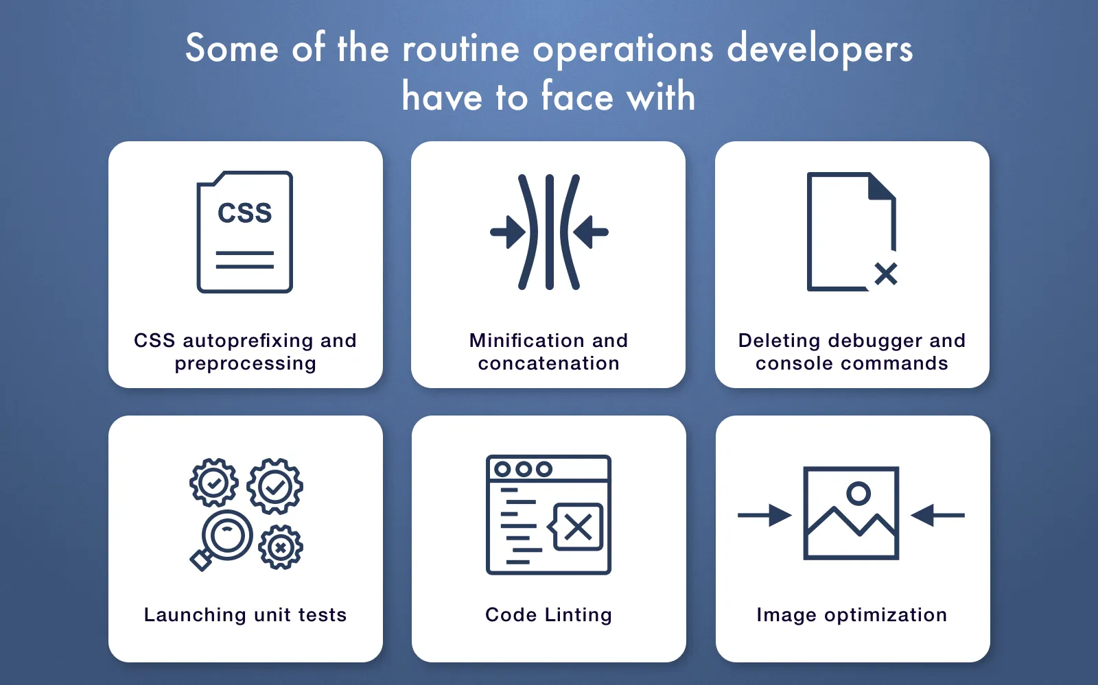 routine developers' operations