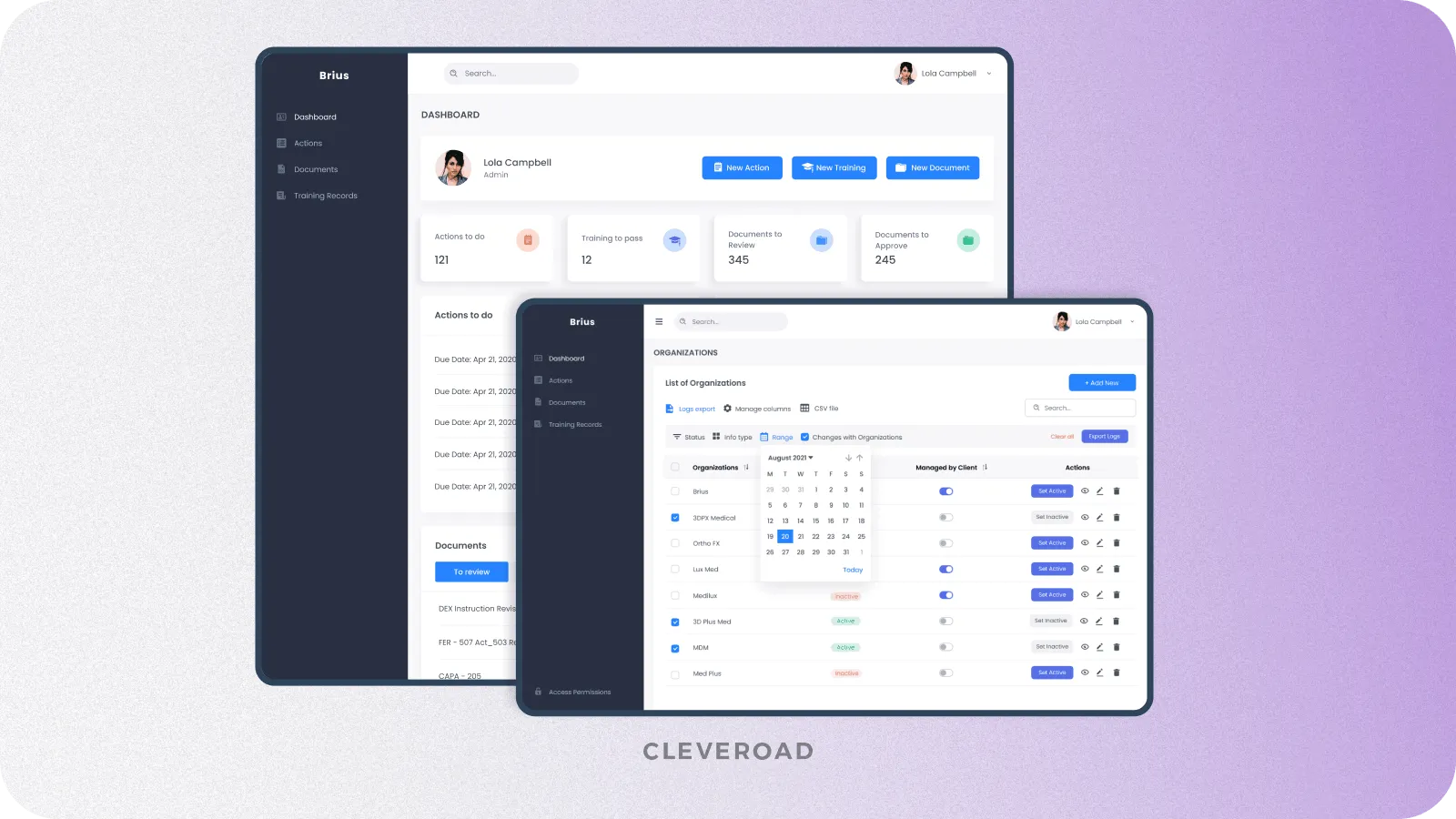 SaaS-based Quality Management System created by Cleveroad