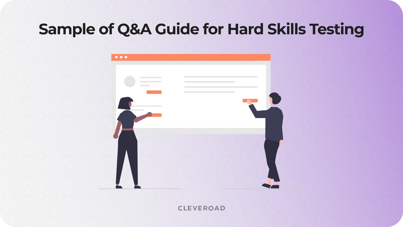 Sample of Q&A guide - hard skills testing of Angular developer