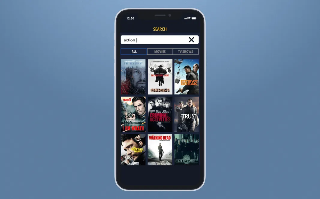 Search bar Blockbuster