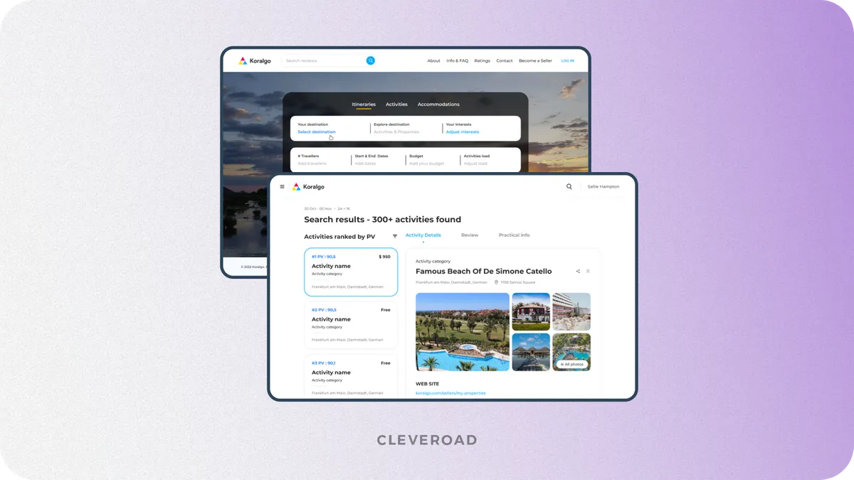 Smart search feature from Cleveroad