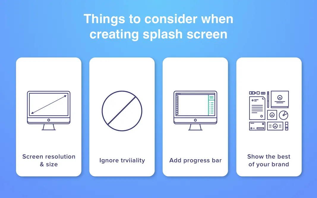 Splash screen development tips