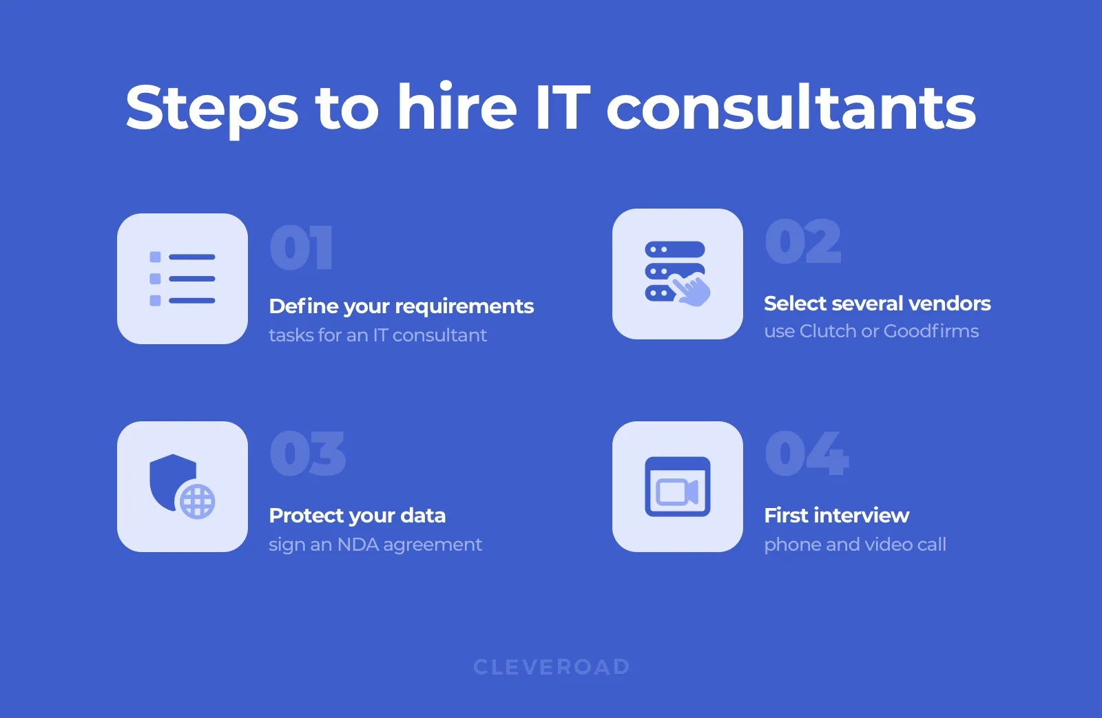 Steps to hire IT consultant