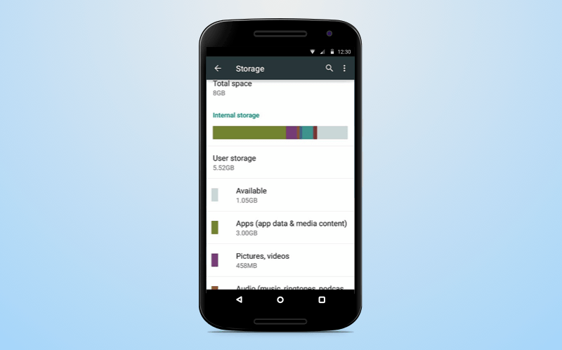 Android security: storage