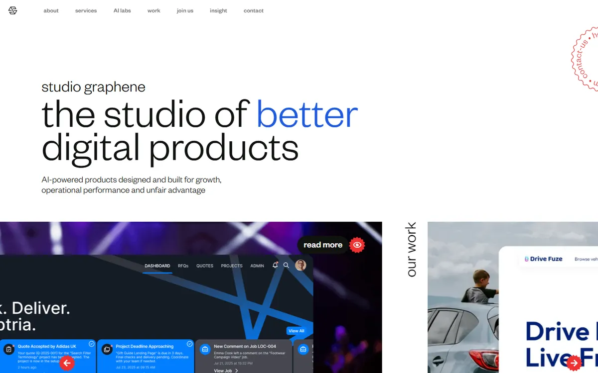 Studio Graphene a cross platform software development vendor