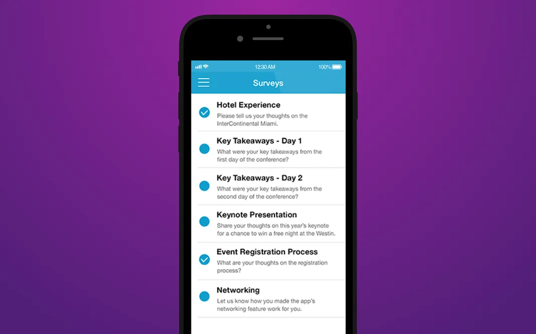 conference app surveys