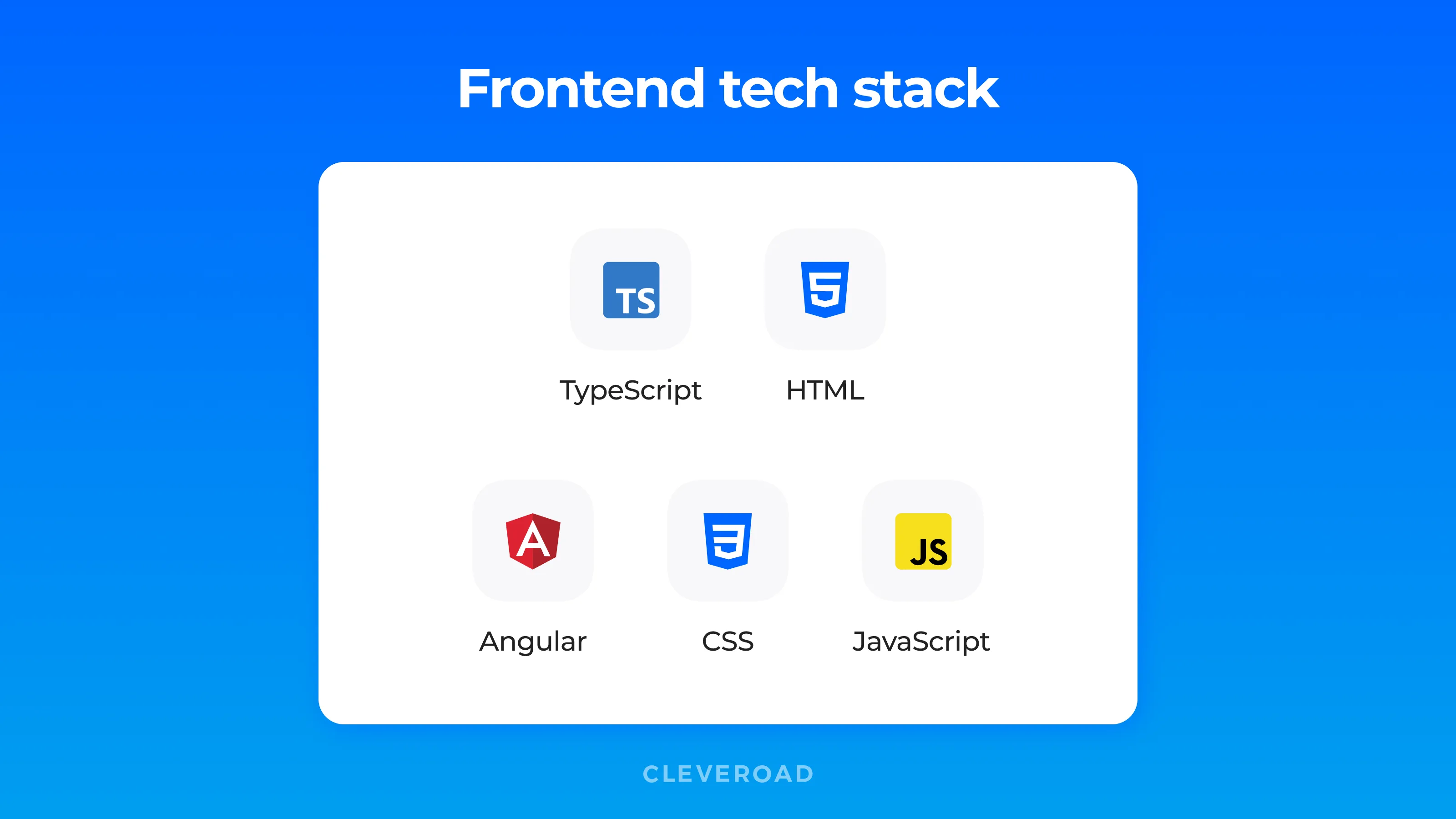 technology stack for web applications