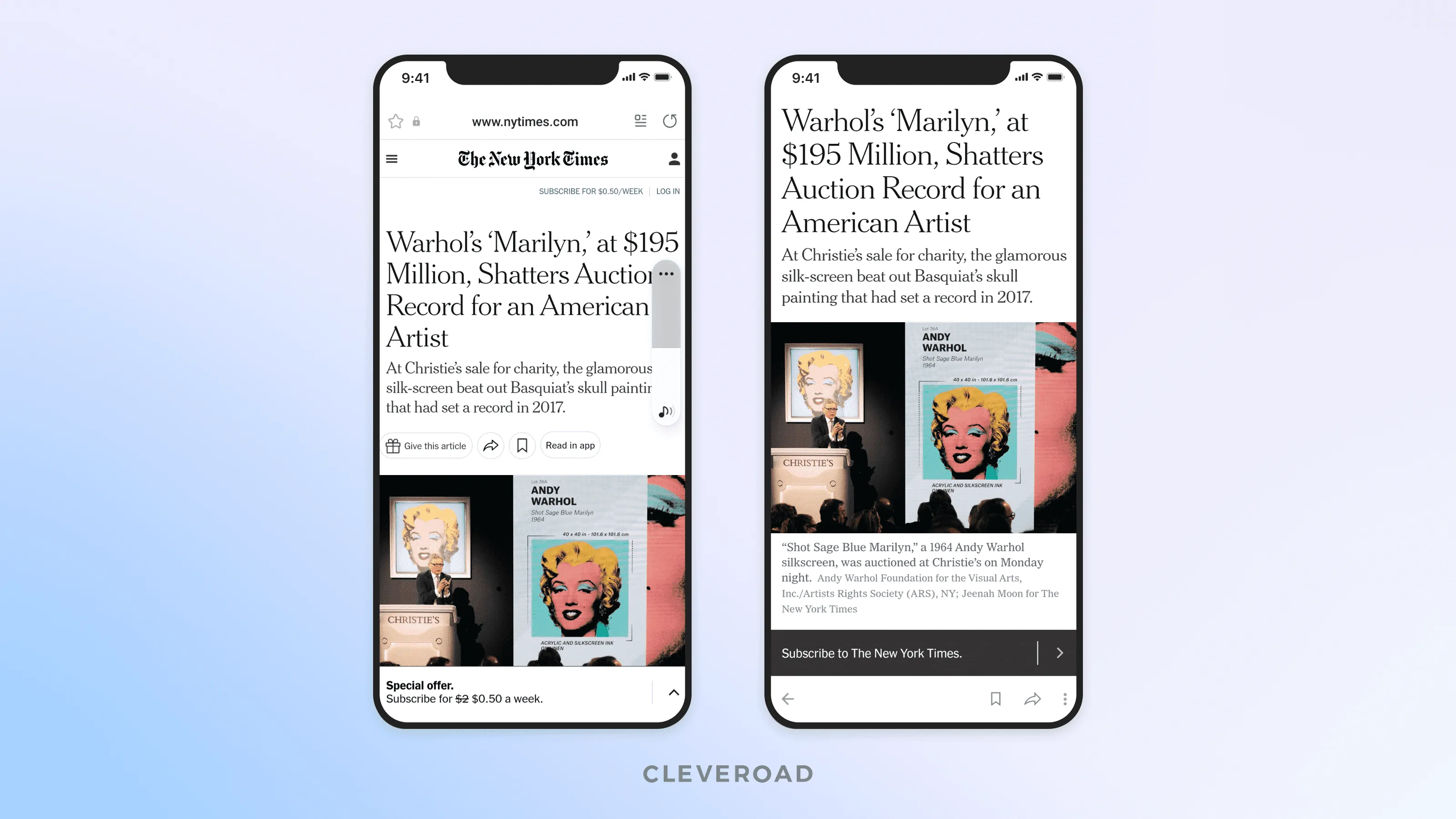 The New York Times: Web vs App