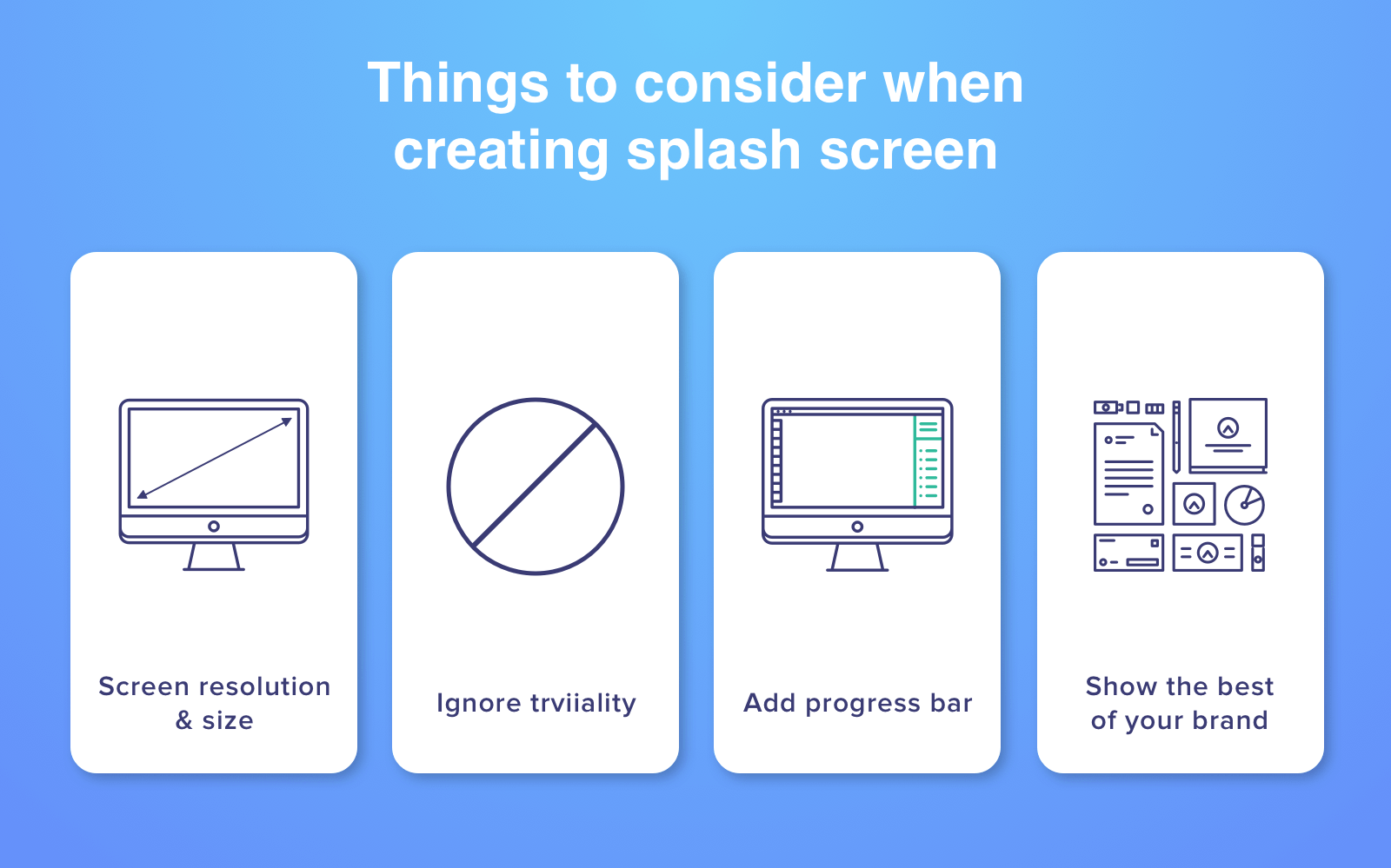 Splash screen development tips