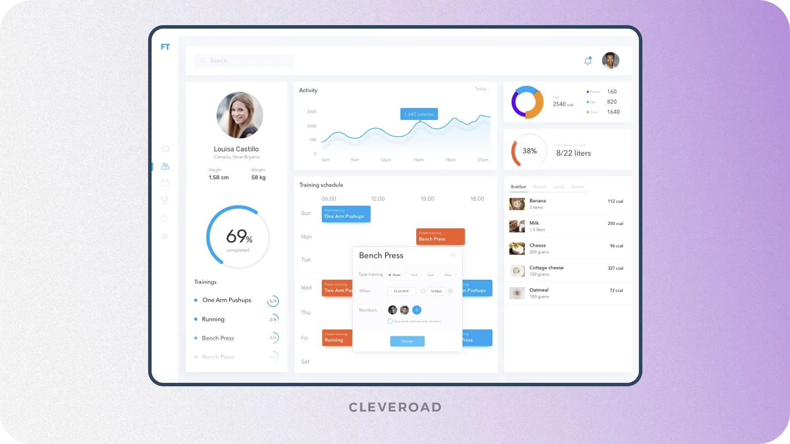 Training CRM by Cleveroad