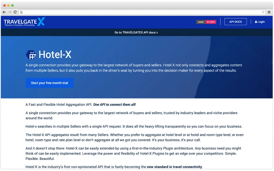TravelgateX Hotel-X API