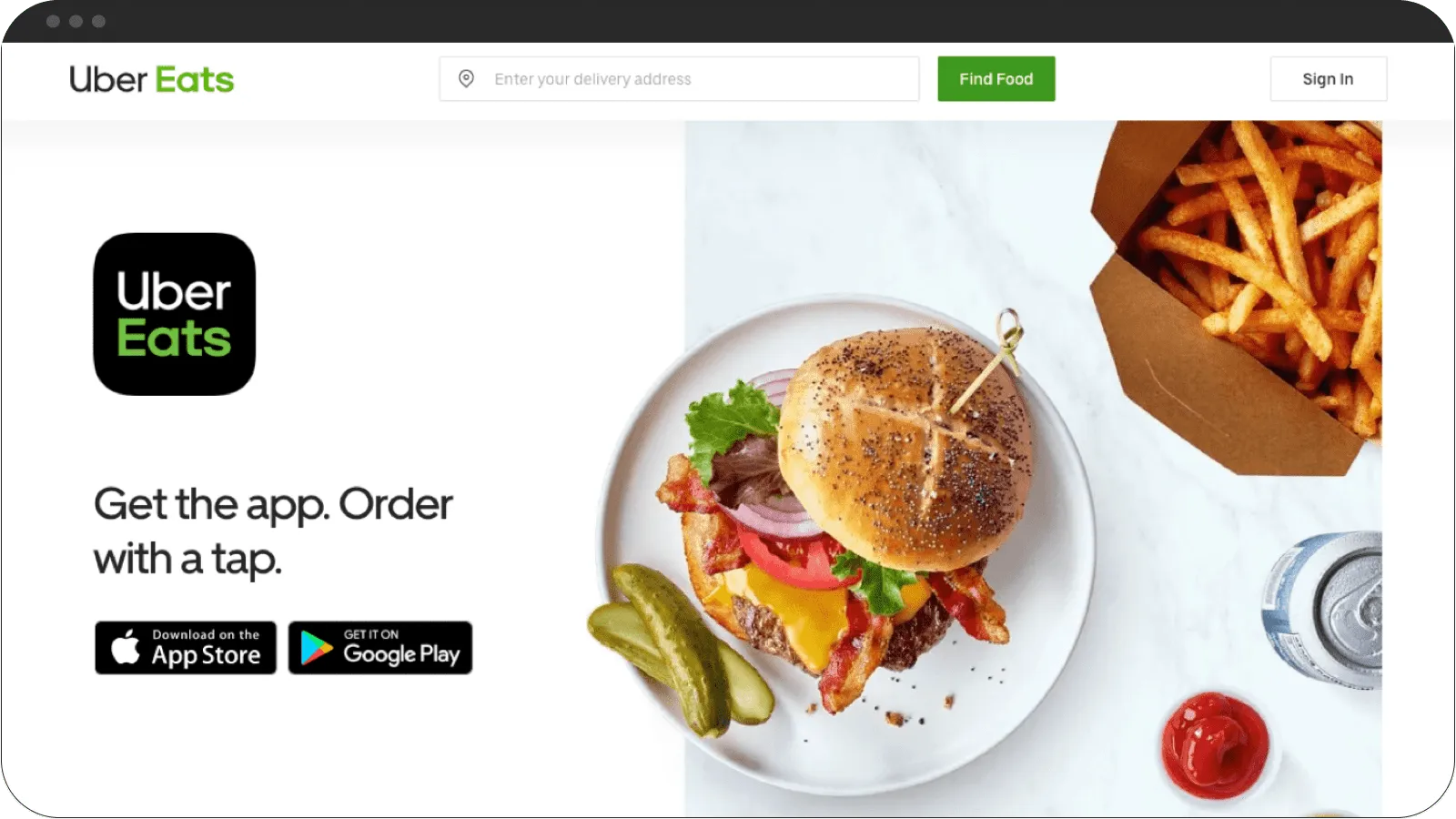 UberEats food delivery marketplace