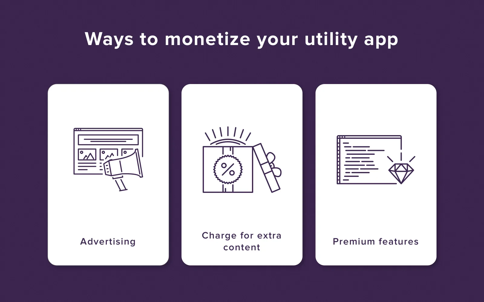 Utility app monetization