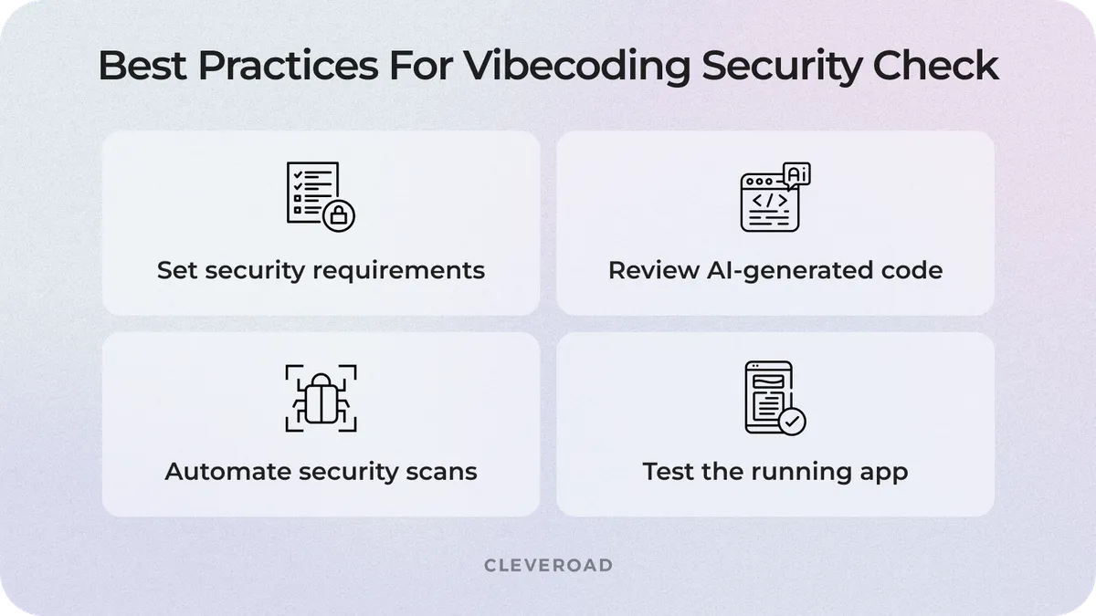 Vibe coding security best practices