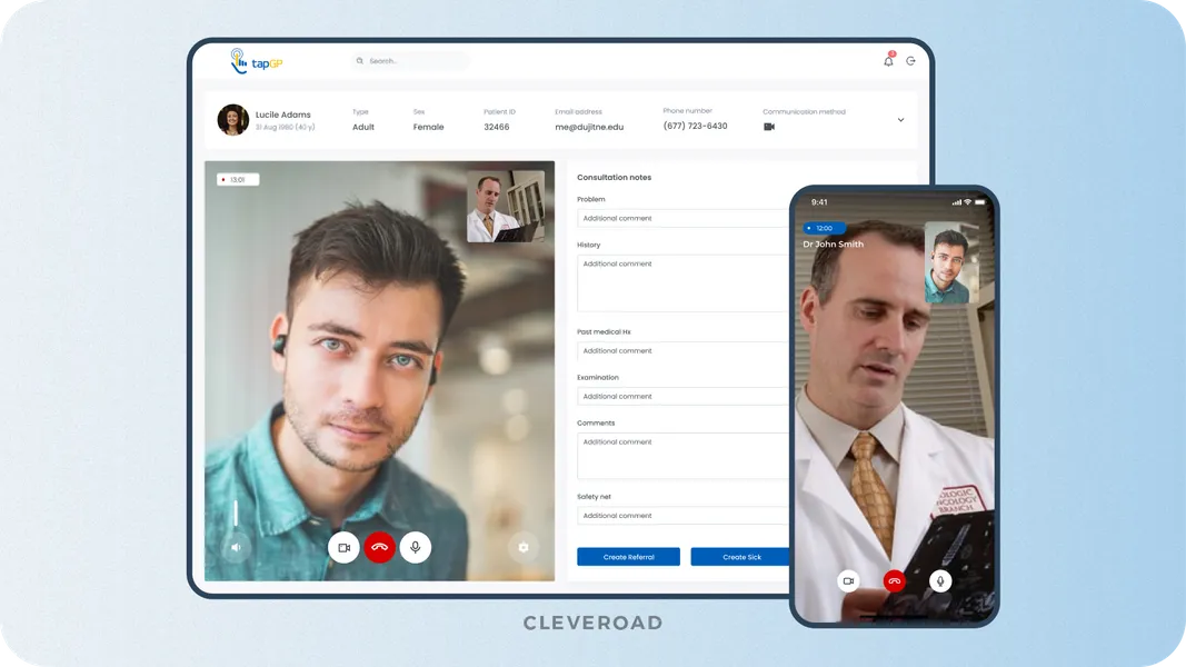 Video calls feature example