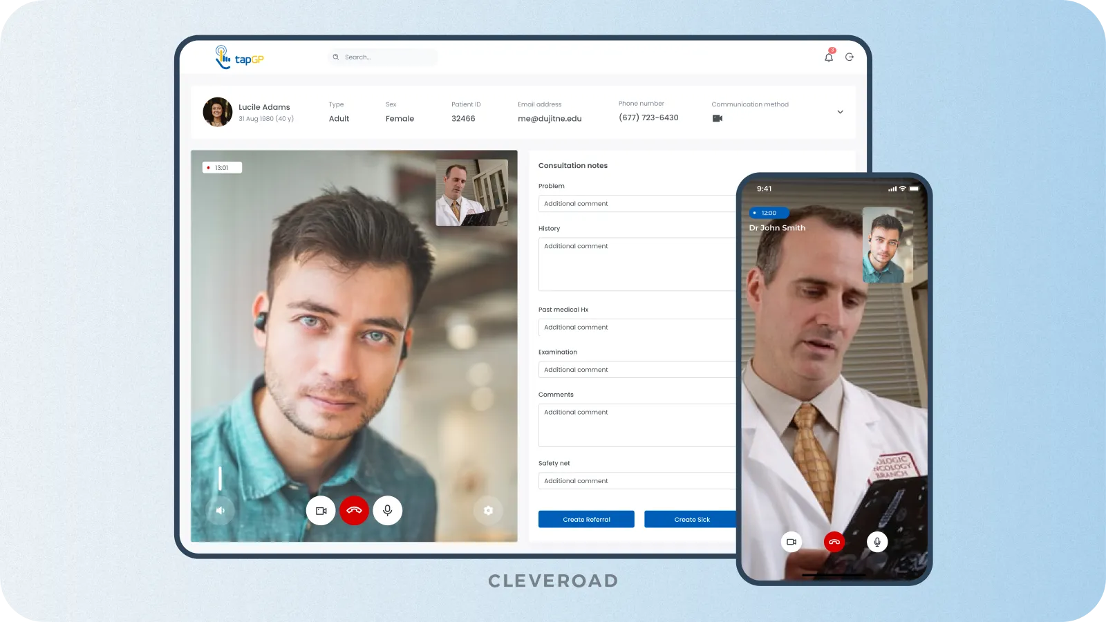 Video calls feature example