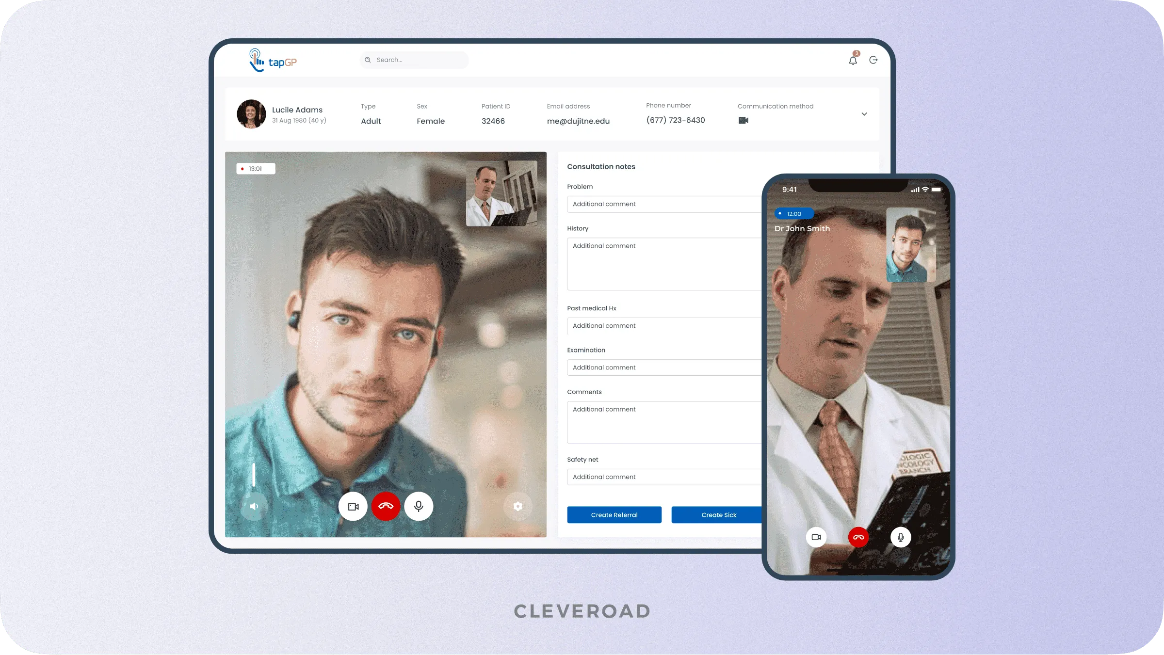 Video consultations developed by Cleveroad