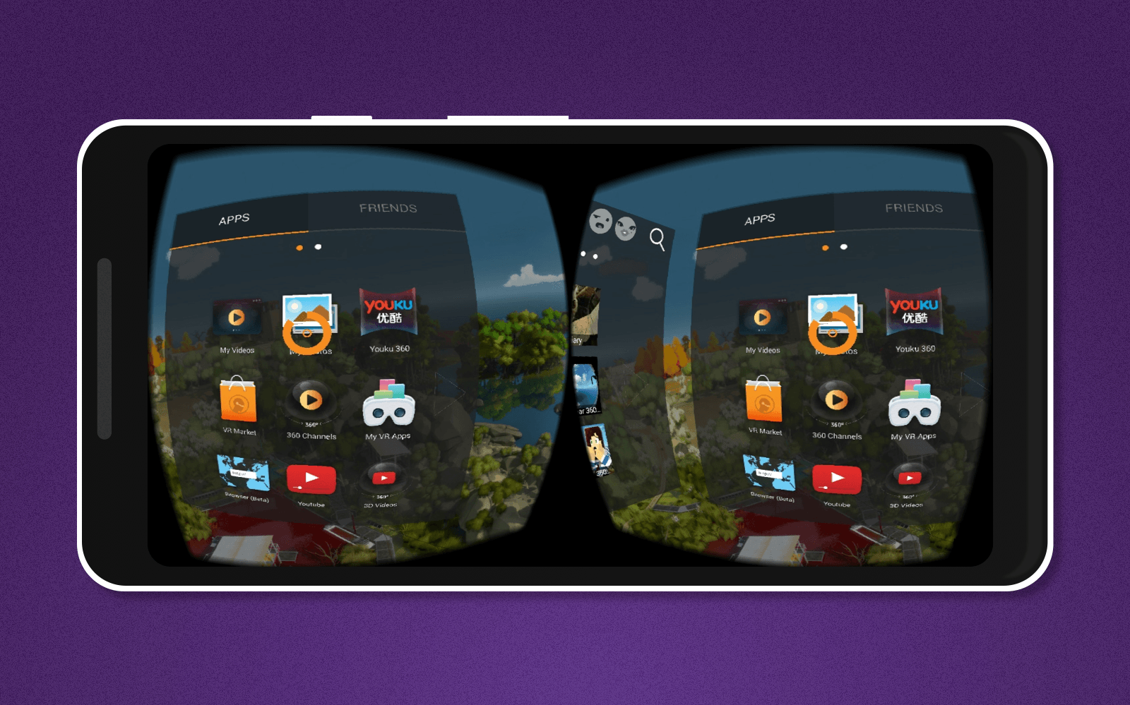 3d vr glasses app
