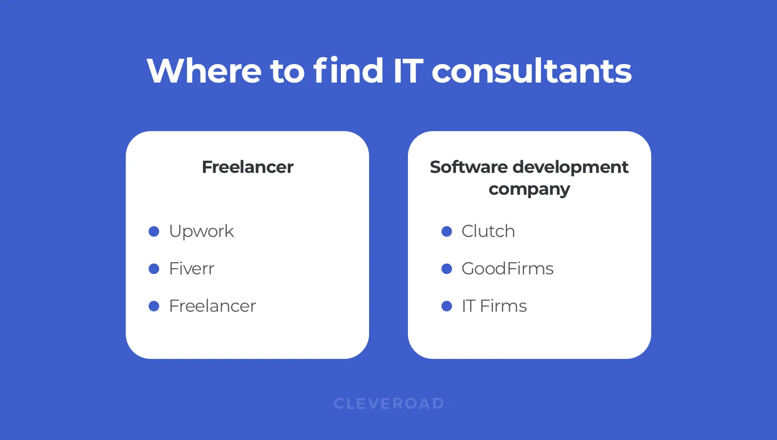 Where to find IT consultants