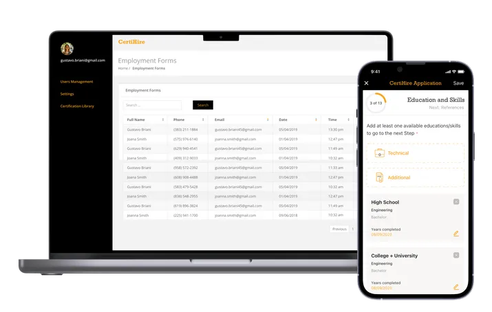 Employment Application System