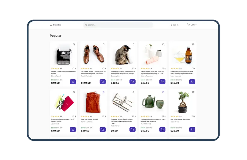 A Web-Based Marketplace Platform for B2C Customers