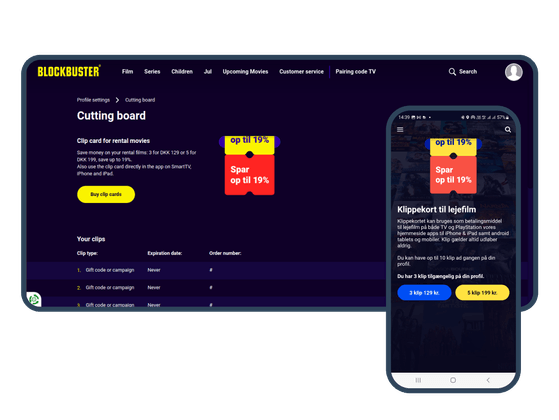 A video streaming platform | Blockbuster