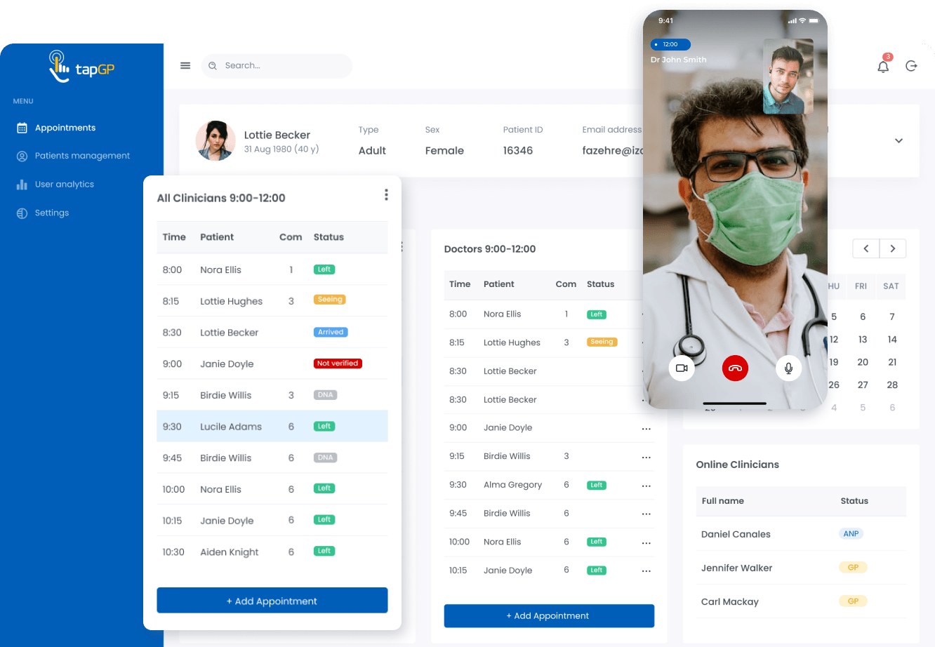 Telemedicine Solutions with Patient Portal and EMR