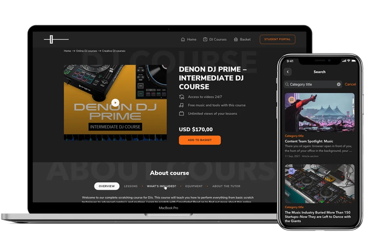 E-Learning Portal for DJs