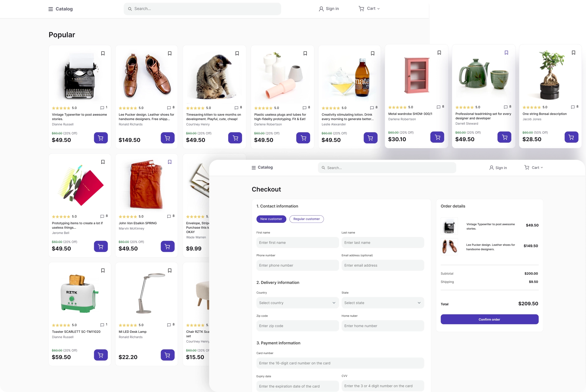 Eine webbasierte B2C-Marktplatz-Plattform